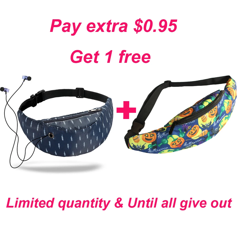 Shop discount 2 Модная женская поясная сумка, поясная сумка с 3D красочным банановым принтом, винтажная поясная сумка для путешествий, сумка для мобильного телефона, пояс для денег, нагрудные сумки - Цвет: Shop discount 2