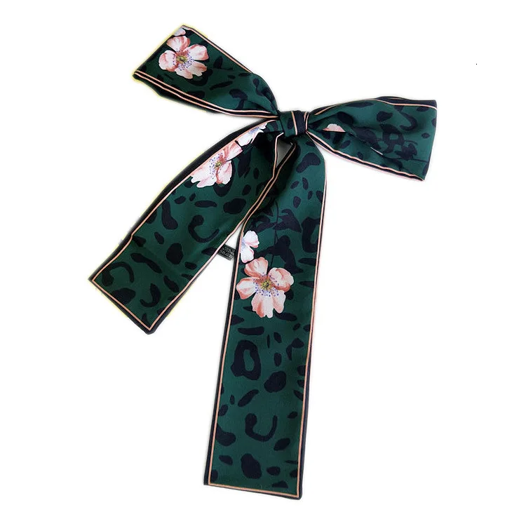 2019 в форме леопарда шарф с принтом для женщин шелковый маленькая ручка сумки