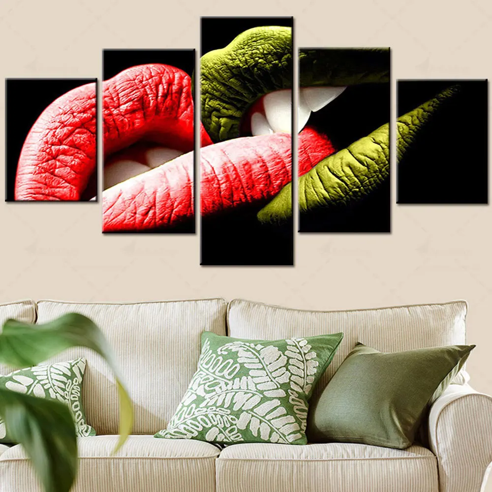 

Картины на холсте artsail с романтическим любовным поцелуем, домашний декор для гостиной, Художественная печать, 5 шт., Настенный декор, Бесплатная Доставка, без рамки