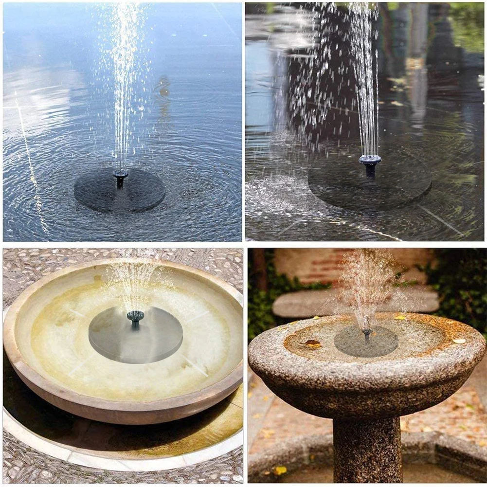 

Solar Fountain Garden Water Fountain 3W 7V Water Fountain Decoration For Bird Bath Fish Garden Patio Decor Lawn Decoration