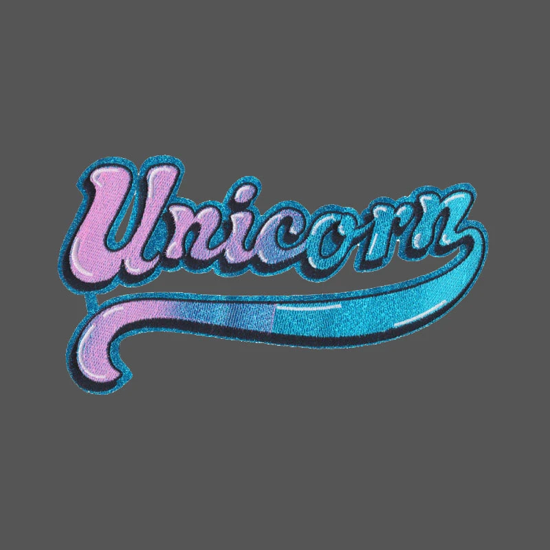 Цветные нашивки с буквами единорога аппликации для вышивания утюгом Пришивные