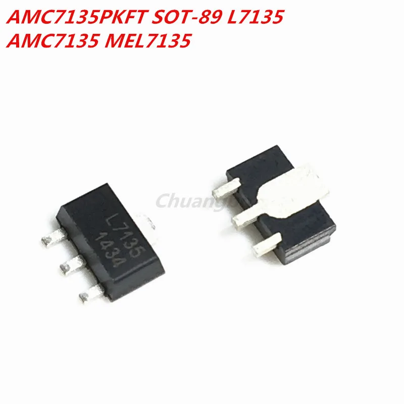 10 шт AMC7135 7135 AMC7135PKFT SOT-89 MEL7135 новый в наличии |