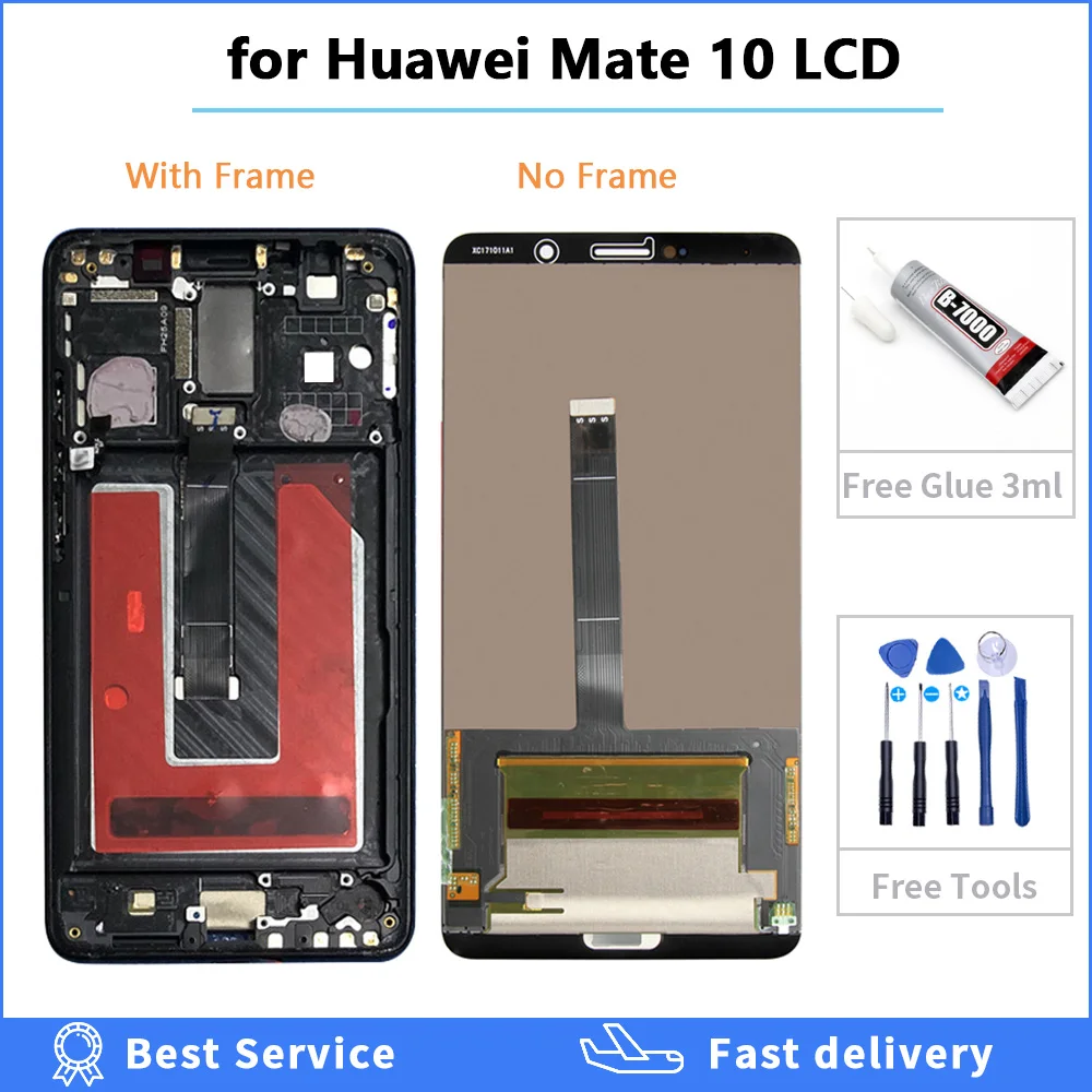 ЖК-дисплей с рамкой и дигитайзером сенсорного экрана для HUAWEI Mate 10 | Мобильные