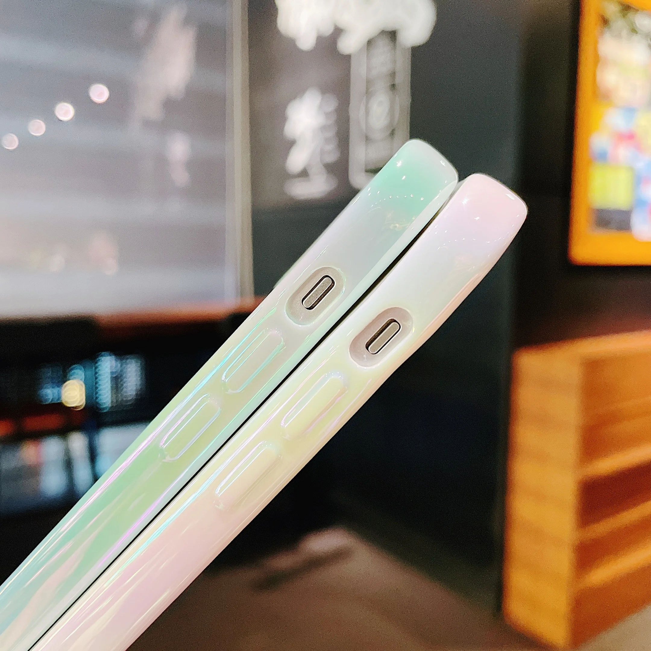 

Gradient Rainbow Laser Cases For iPhone 11 12 Pro Xs Max X Xr Soft Silicone Cases For iPhone 7 8 Plus Cover Shockproof Fundas