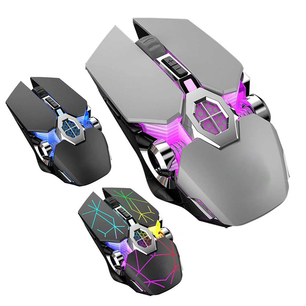

2021 New Hot 2.4G Wireless Bluetooth 5.0 Mouse USB Receiver Rechargeable Silent Professional 2400 PDI Gaming Mouse For PC Laptop