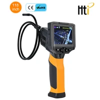 hti 660 portable video borescope endoscope with 3 5 inch video screen and 8 5 mm probe for home inspection auto maintenance
