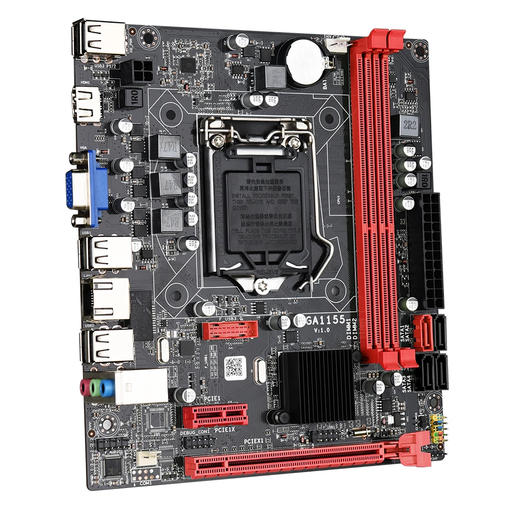 DAIXU B75 M-ATX материнская плата Поддержка LGA 1155 Процессор Core I5-3450 I5-3470 USB 3 0 SATA3.0 |