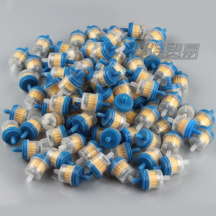 Новинка 100 шт./лот встроенный пластиковый мотоциклетный газовый топливный фильтр