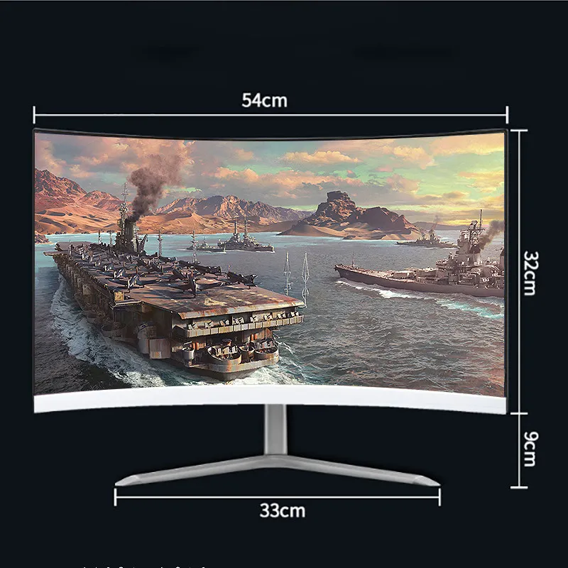 

24" Curved 144Hz Gaming Monitor 1920*1080 IPS Protable Display Screen Movie Player Computer PC Desktop Monitor For Series