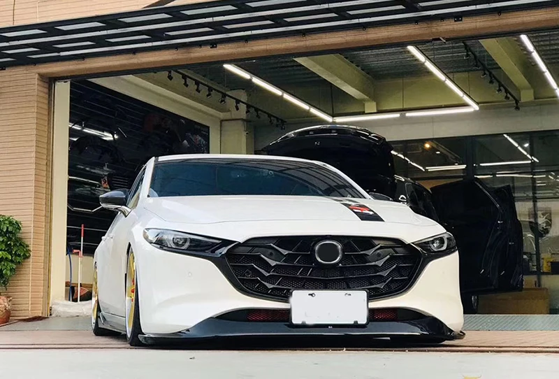Решетка радиатора и бампера для Mazda 3 AXELA 2018 2019 2020|Гоночные решетки| |