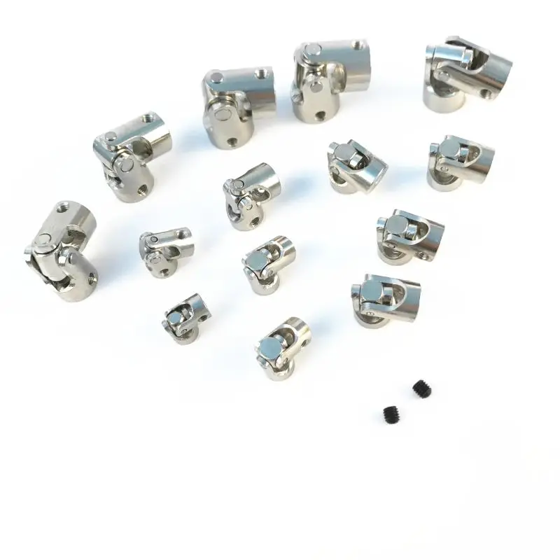 2 шт. RC муфта вала двигателя Универсальный шарнирный соединитель серебро для