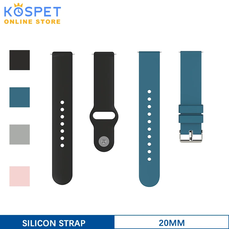 Ремешок силиконовый для смарт часов KOSPET KW37 PRO 20 мм|Смарт-аксессуары| |