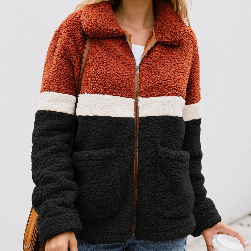 Женская осенне зимняя теплая куртка парка пальто повседневная на молнии с