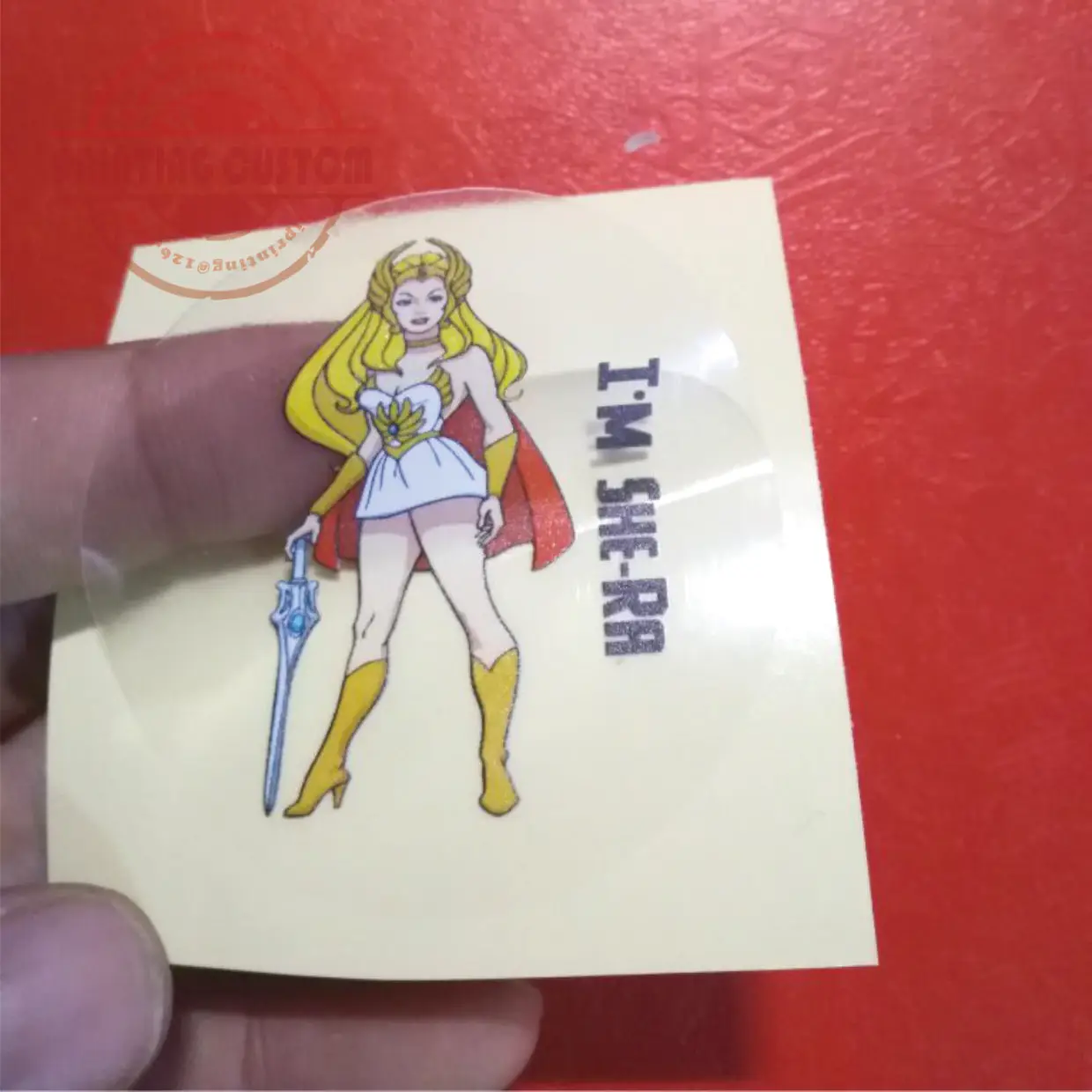 2x2 дюйма белая виниловая наклейка печать на заказ/kiss cut sticker