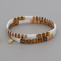 couple bracelet beaded tila beads handmade beaded jewelry new handmade woven bracelets for women jewellery gift bracelets