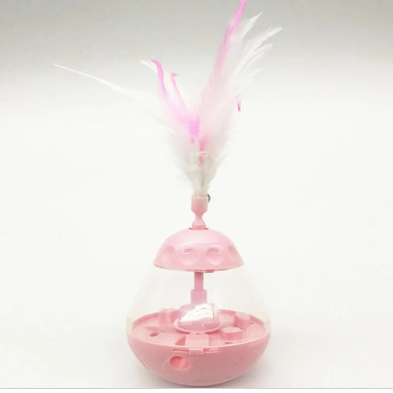 Интерактивная игрушка неваляшка для кошек медленная кормушка домашних животных