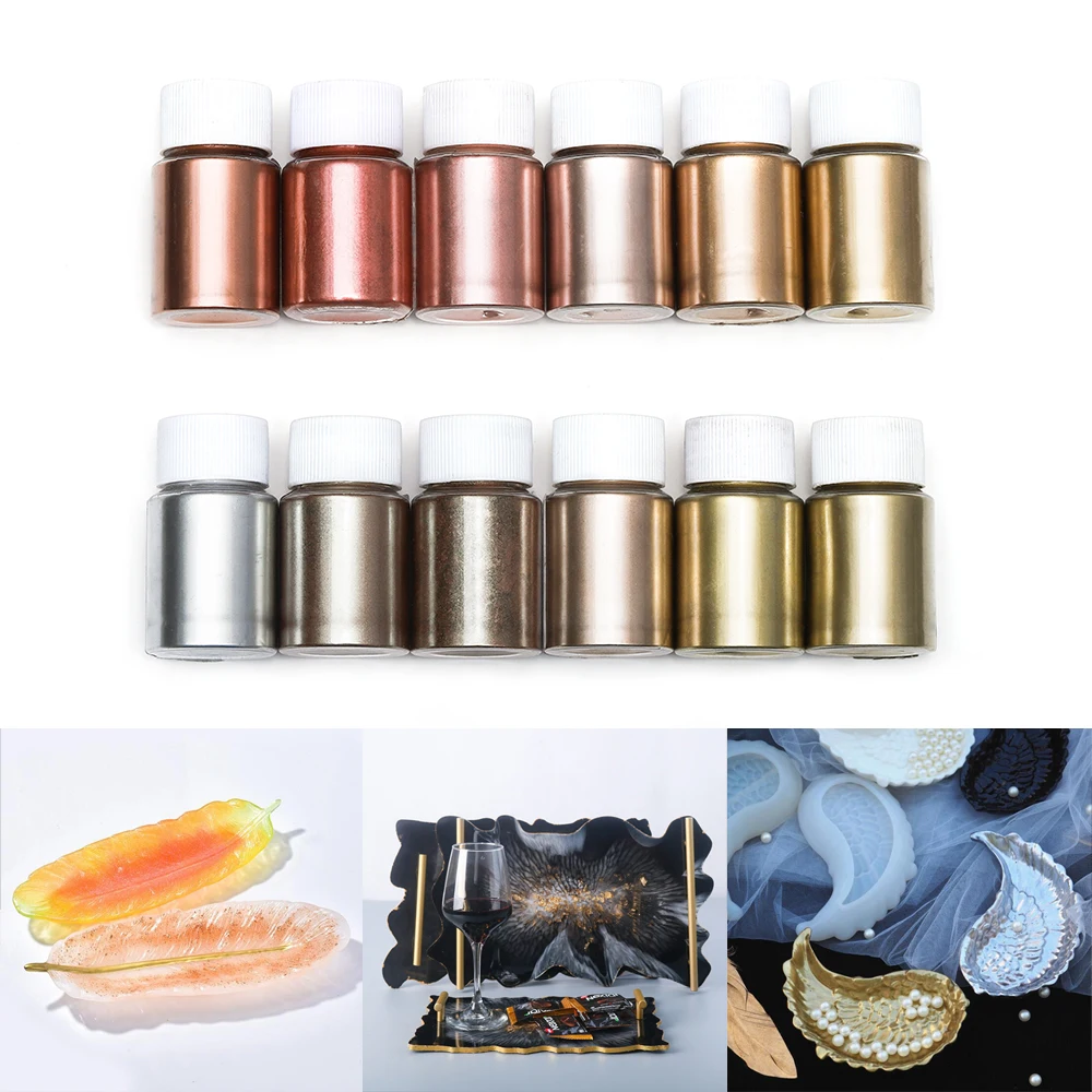 Пигмент перламутровый 10 г для изготовления ювелирных изделий сияющий металлик