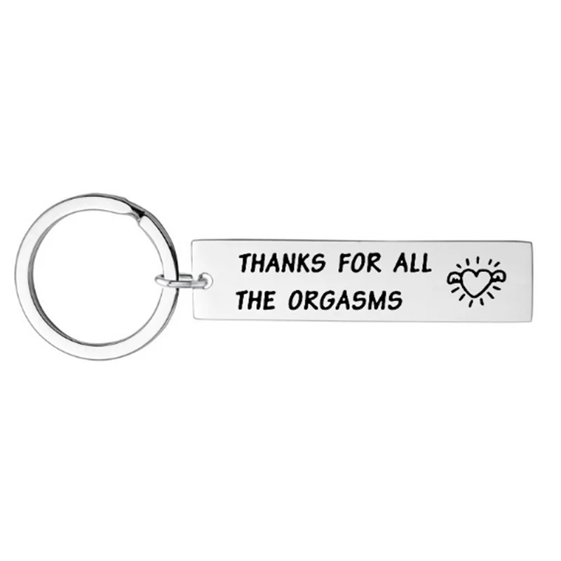 Длинный брелок из нержавеющей стали с изображением оргазма хороший подарок для