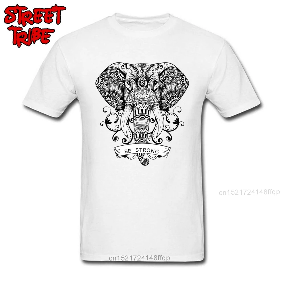 Футболка с изображением слона и мандалы новинка 2018 модные мужские футболки