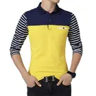 ARCSINX Мужская рубашка поло с длинным рукавом, плюс размер 5XL 4XL 3XL, Модная приталенная рубашка поло, Мужская рубашка поло в полоску из хлопка, Мужская рубашка поло большого размера