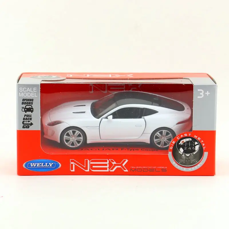 Welly масштаб 1:36 Jaguar F-Type Coupe супер игрушечный автомобиль литая модель выдвижная