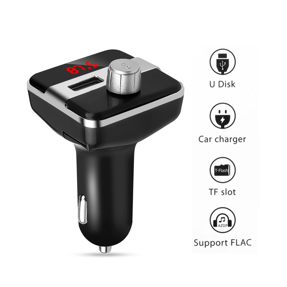 Автомобильный комплект громкой связи с Bluetooth FM трансмиттером двойным USB зарядным