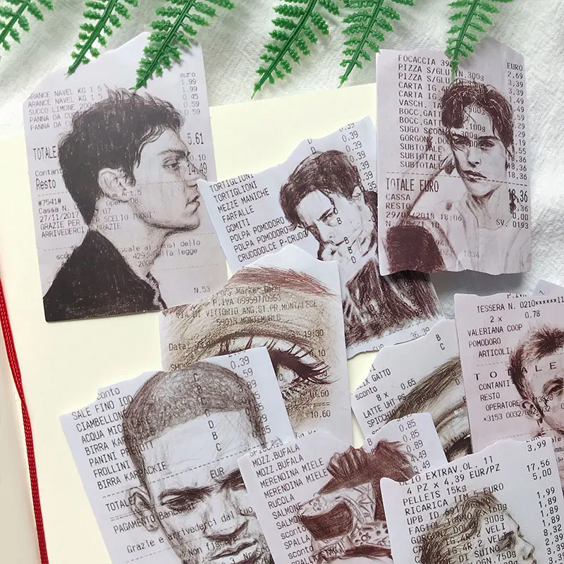 15 шт./пакет винтажная наклейка для квитанций покупок DIY Ремесло Скрапбукинг