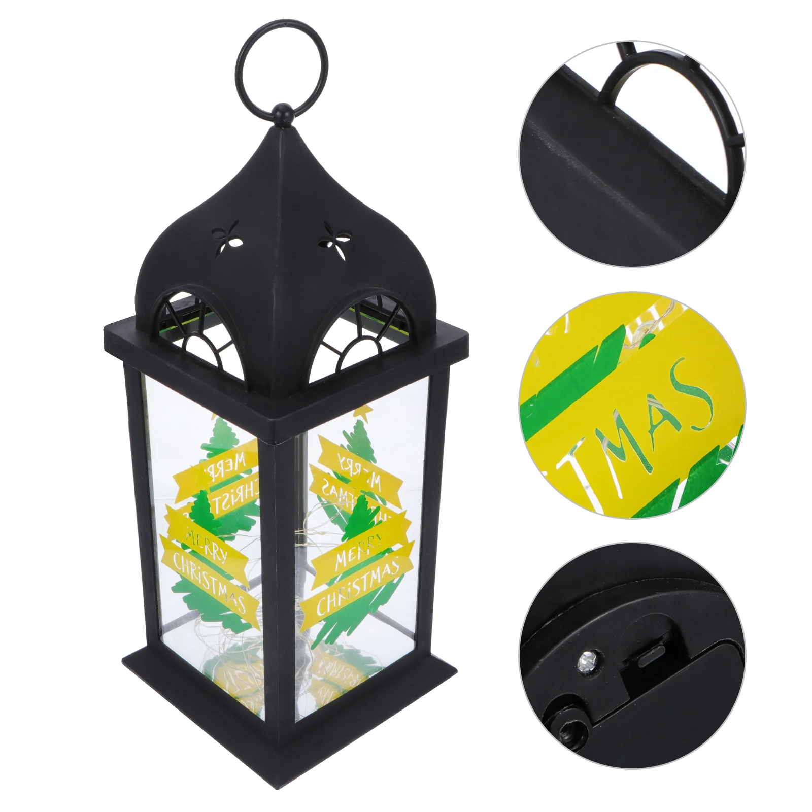 

1 шт. Рождественская декоративная лампа, креативный Рождественский ночник, ретро-фонарь