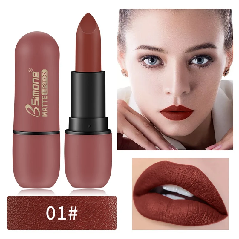 Velvet Matte Lipstick Lasting Moisturizing Waterproof Beauty Cosmetic Non-stick Cup Lip Makeup |