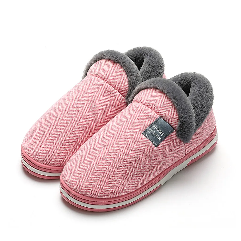 

2020 unisex household shoes women Winter warm soft plush slippers warm indoor U Style high quality Slippers couple slides