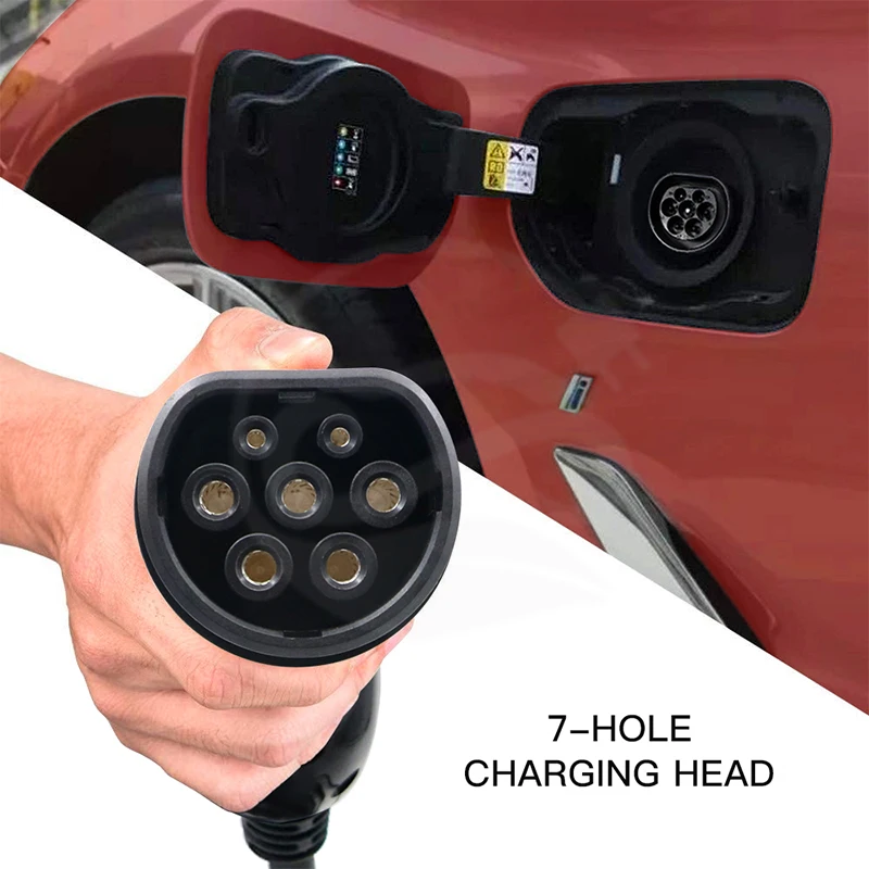 Portable Type 2 EVSE Charging Station with 11kW Cable and IEC 62196-2 CEE Plug for Electric Vehicle Car Charging image 2