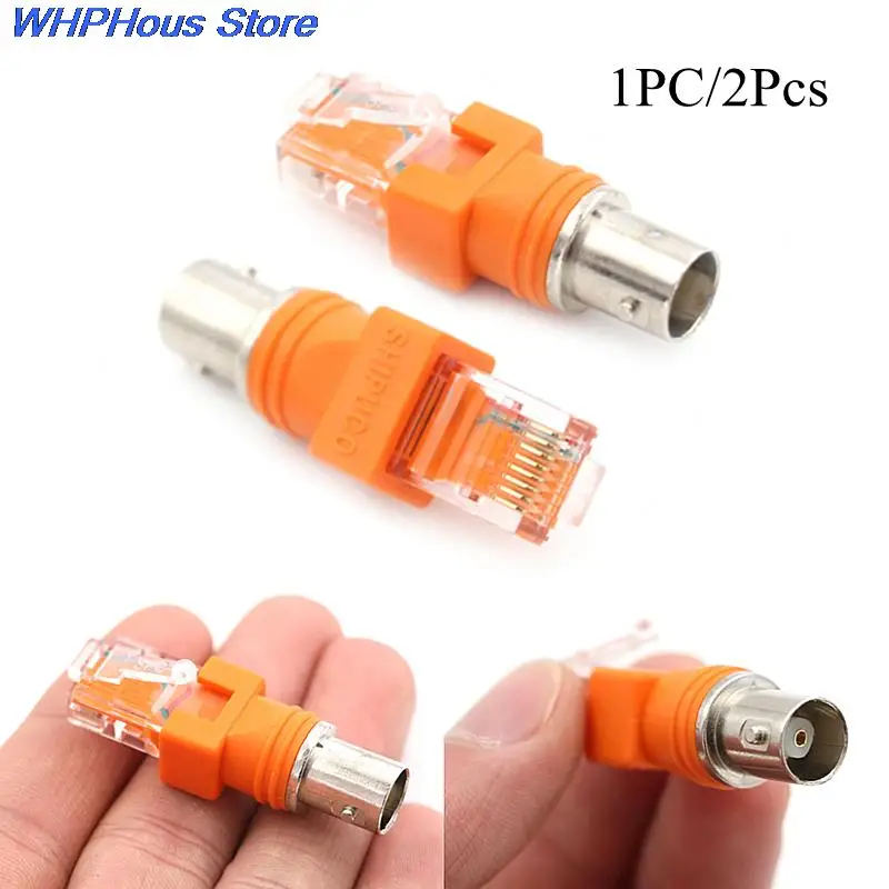 

1PC/2Pcs BNC Female to RJ45 Male Coaxial Coax Barrel Coupler Adapter RJ45 to RF Connector Wholesale