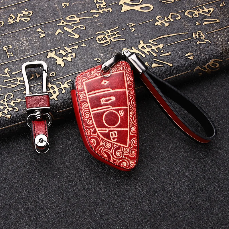 Автомобильный чехол для ключей высококачественный из натуральной кожи BMW X1 X3 X5 X6
