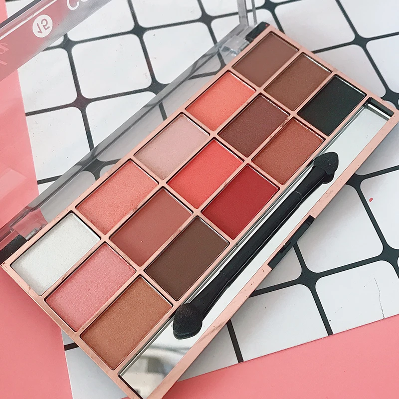 15 Цвет матовые тени для век Палитра теплый Обнаженная матовая макияжный набор