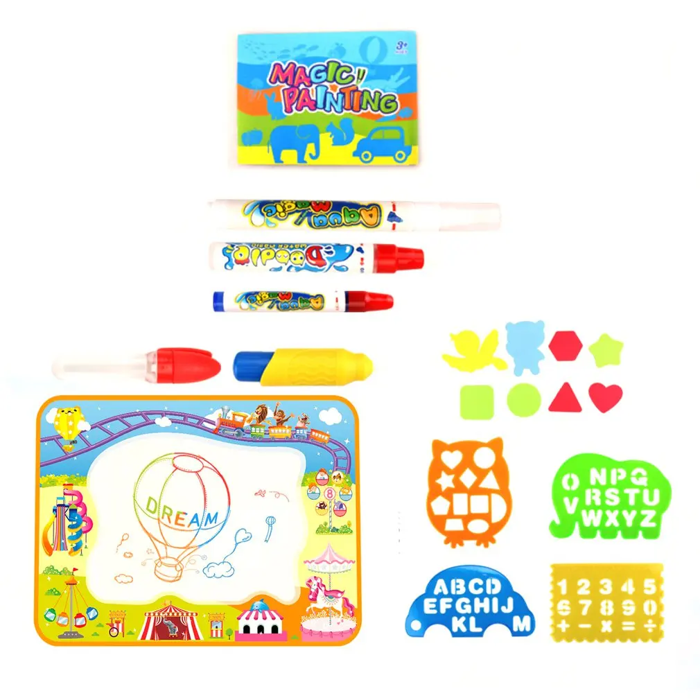 

100*70cm Drawing Toy Water Drawing Mat Coloring Carpet Magic Pen Writing Doodle Board Painting Early Education Children Toys