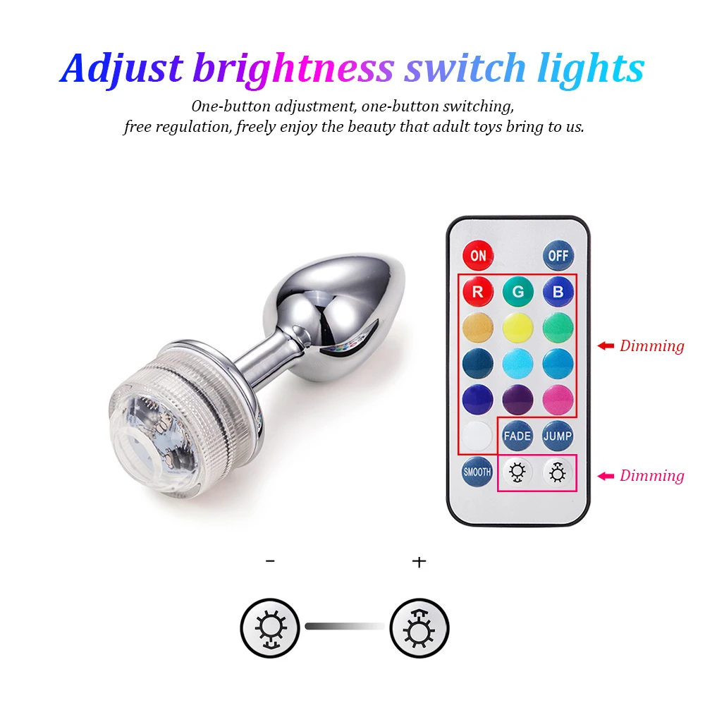 Анальная пробка EXVOID со светодиодный подсветильник кой массажер простаты