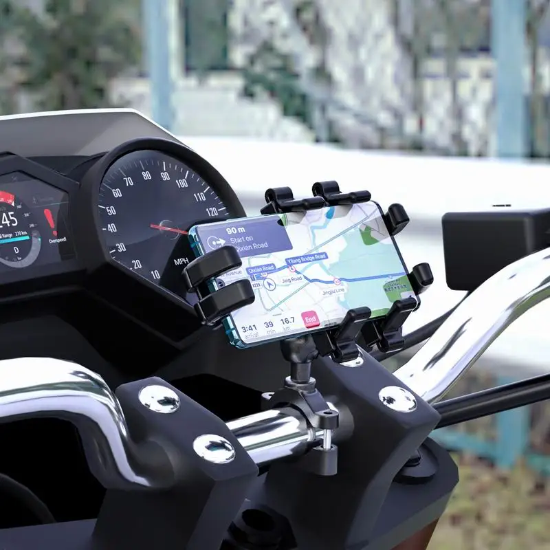 

Octopus Aluminum Alloy Navigation Bracket Shockproof Cradle Clamp Mount Cellphone GPS Mount Motorcycle Mobile Phone Holder