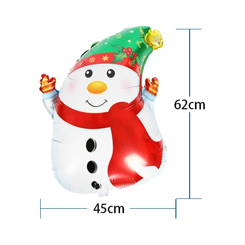Happy Snowman Elf Moose Deer Animal Foil Helium Balloon Merry Christmas New Year Xmas Decorations Birthday party decorations kids - Цвет: Happy Snowman