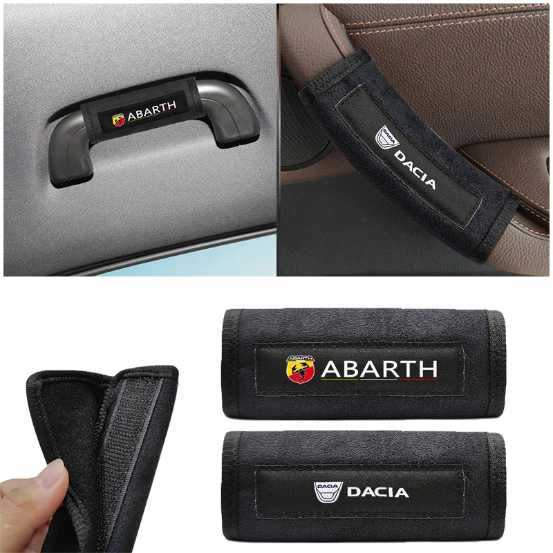 

1pcs Car roof handle plush handle protective cover Car interior For Peugeot 206 207 307 3008 2008 308 407 408 508 301 208 Goods