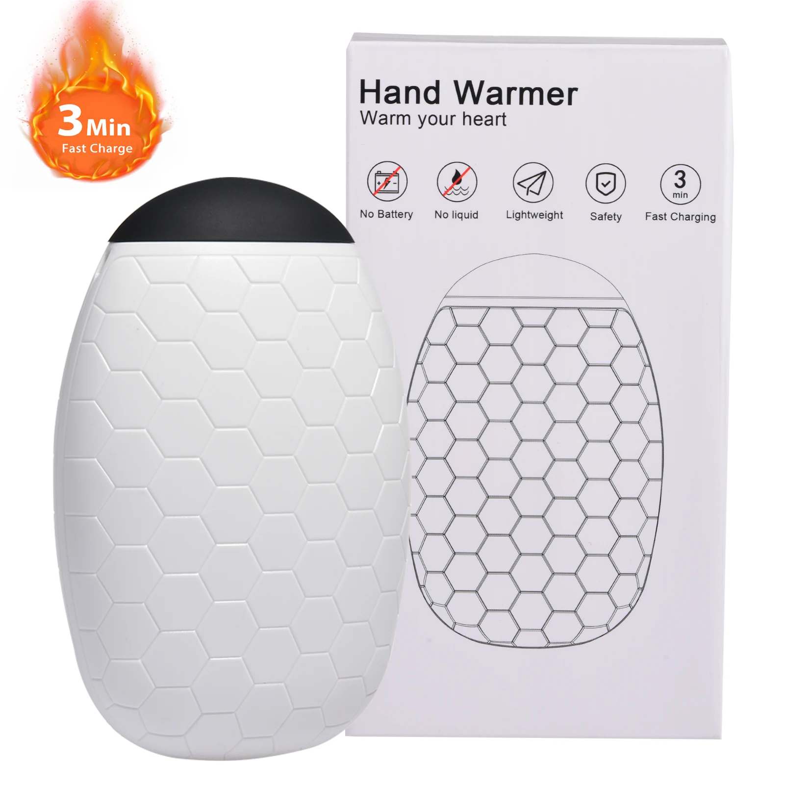 

Портативный ручной подогреватель 270W быстрая зарядка, электрическая фотолампа, двухсторонний обогреватель, зимний согревающий продукт