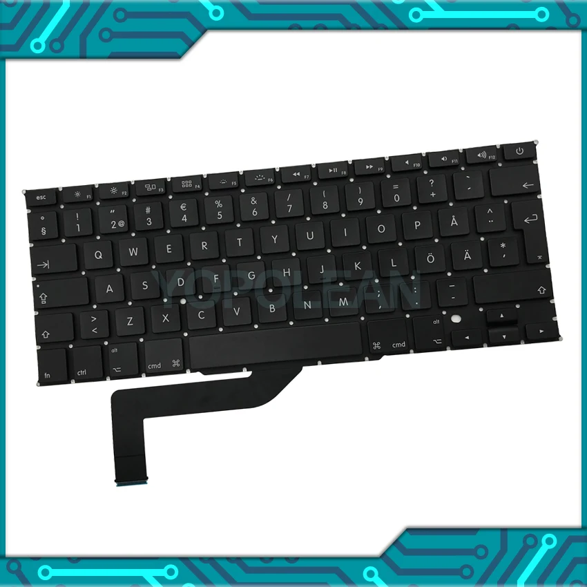 Новый MacBook Pro Retina 15 4 &quotA1398 клавиатура Швеция Шведский макет 2012 2013 2014 2015