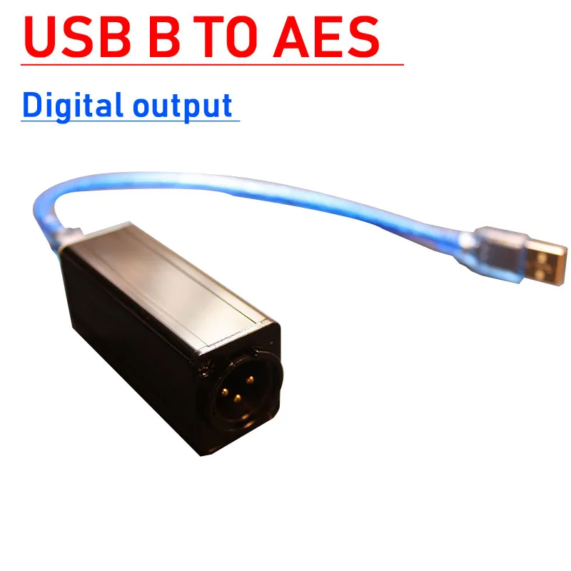 

USB digital interface USB B to AES digital output 16bit/44.1K-48KHz IN stage audio mixer support WIN8/XP/7/10 Mac/Linux Android