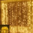 Светодиодная сказочная гирлянда 10 м, Рождественское украшение, светящаяся гирлянда с вилкой европейского стандарта, гирлянды для свадьбы, праздника, декор для детской комнаты, лампа-занавеска