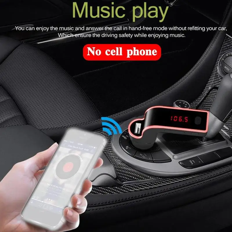 

Bluetooh FM Transmitter With CVC Technology With USB Charging Cable Hands Free Calling Stereo Digital PLL Frequency Locking A2DP