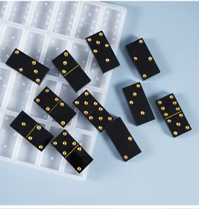 Силиконовая форма для ювелирных изделий домино, подвеска, инструменты для рукоделия, материалы для изготовления ювелирных изделий, поделки из эпоксидной смолы, кабошоны, доска, талисманы, орнамент