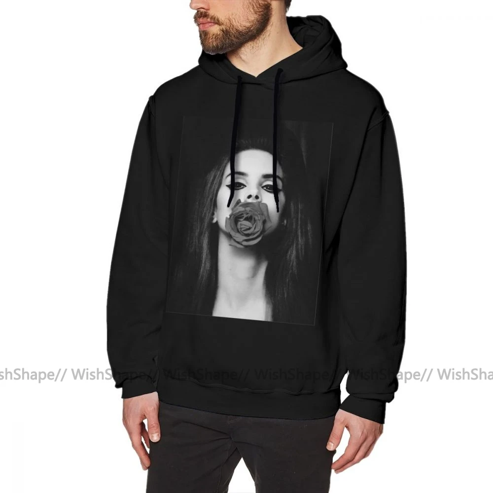 Lana Del Rey худи Lana Del Rey толстовки X пуловер с длинным рукавом Толстовка серая мужская Свободная Стильная хлопковая зимняя Толстовка