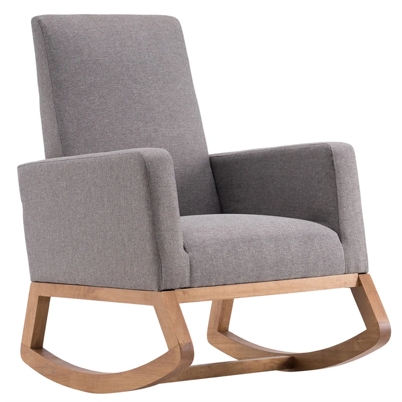 

Nordic Single Sofa Recliner Retro Leisure Rocking Chair Armchair Living Room Bedroom Balcony Lounge Chair Siesta Nap Lazy Chair