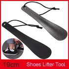 19 см подъемник обуви практичный обувной гудок из нержавеющей стали обувной гудок ложка без изгиба помощник для легкого ношения обуви для беременных