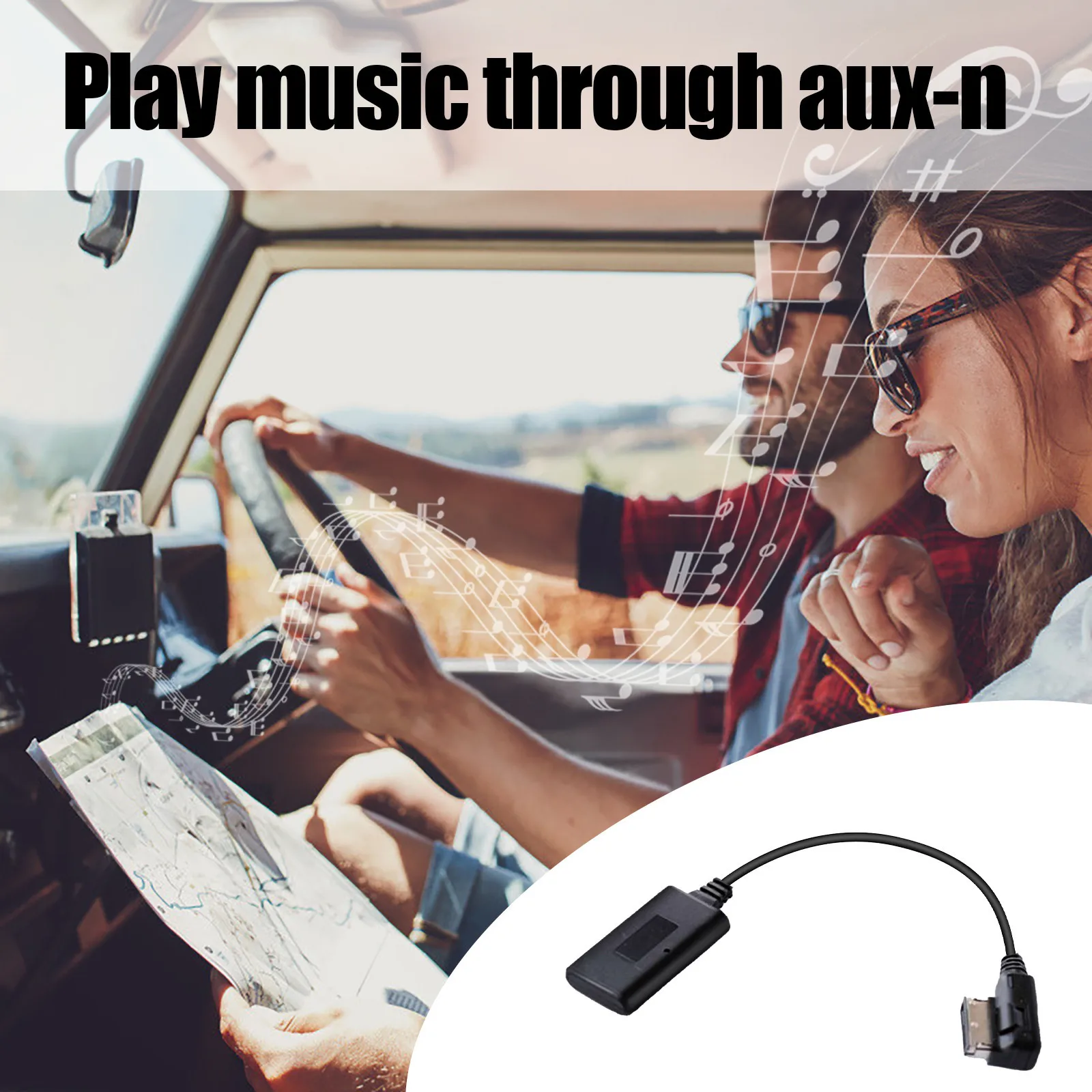 

Bluetooth-совместимый аудиокабель Aux адаптер для Mercedes MB AMI музыкальный интерфейс Bluetooth-совместимый аудиокабель адаптер 5,0