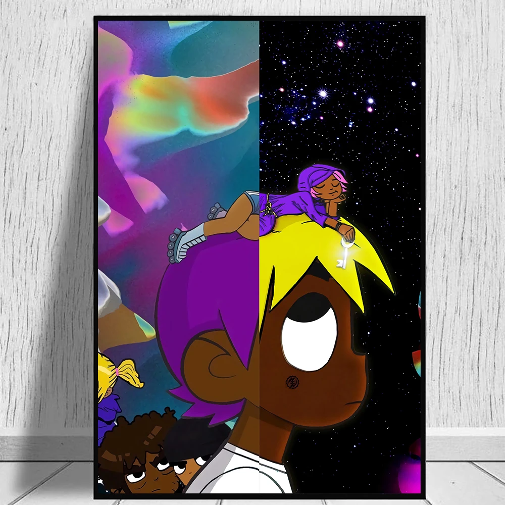 

Абстрактная фигурка, Картина на холсте, постеры в скандинавском стиле, Lil Uzi Vert vs The World, постер с декором картина для спальни, гостиная